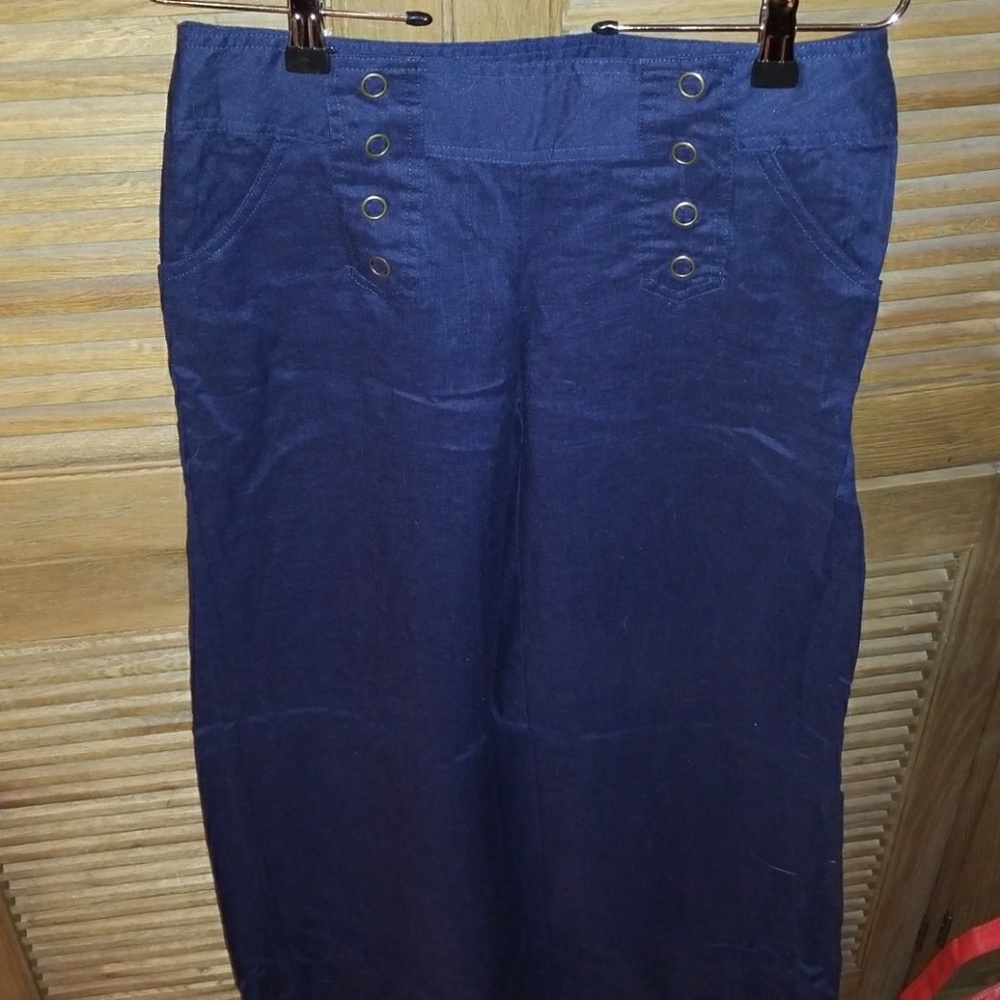 Navy sailor linen pants...worn once!